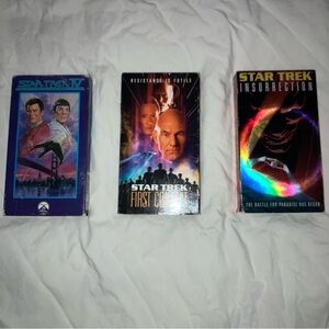 Star Trek VHS Tapes film bundle set